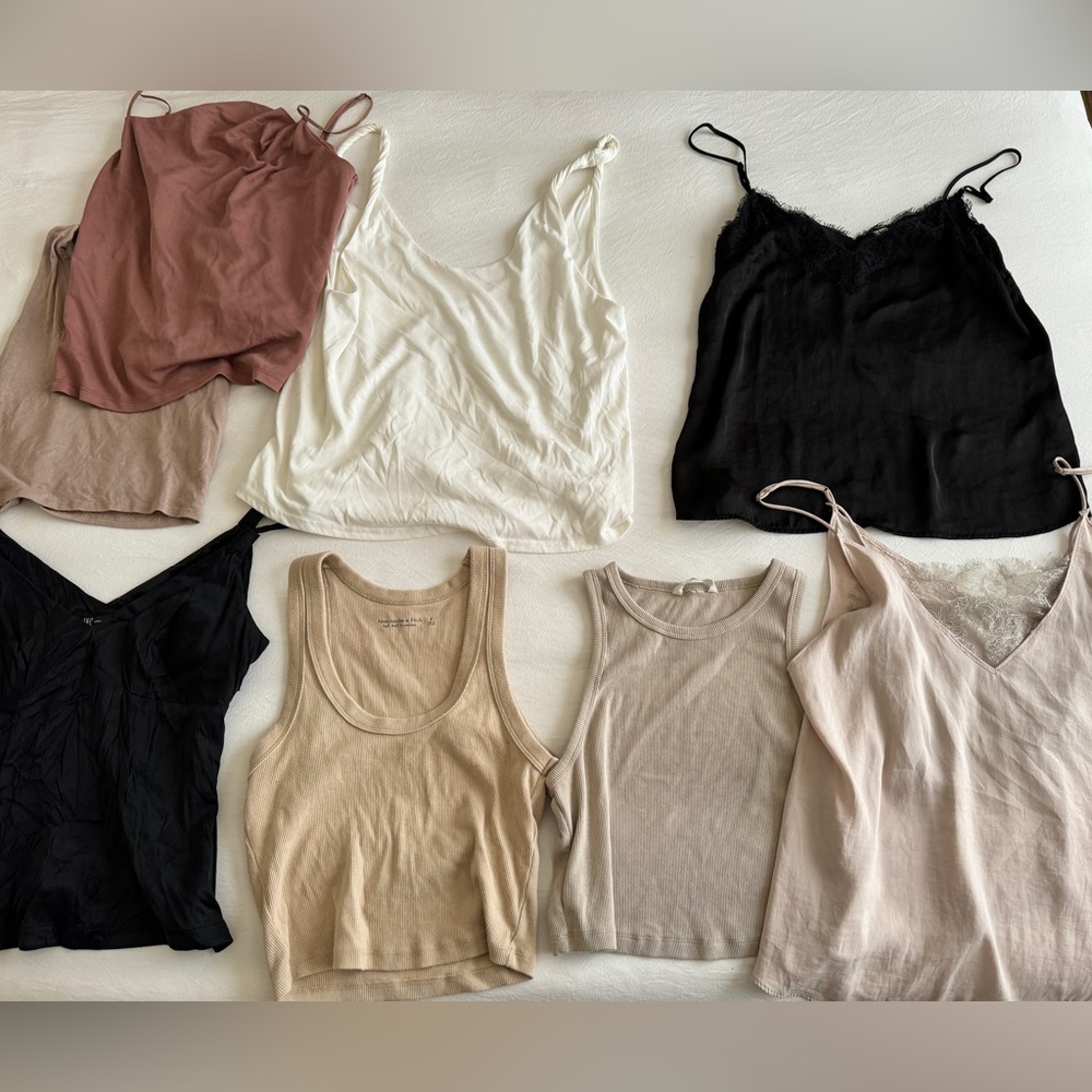 7 different tanks various brands